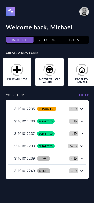 Fleet management app